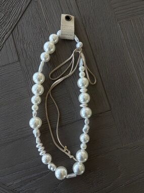 Anthropologie Faux Pearl Necklace